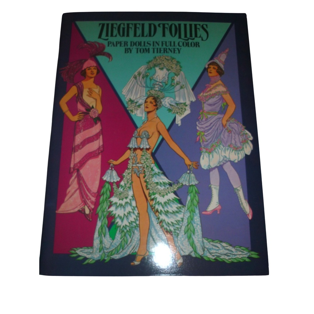 Ziegfeld Follies‎ Paper Dolls Tom Tierney 1985 Dover Vintage Fashion Book 1920s